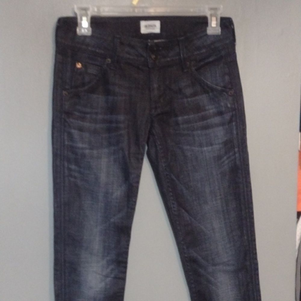 HUDSON Collin flap skinny jeans dark wash size 25